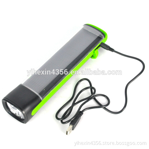 1 Watt Solar Power Flashlight / Power Bank Torch